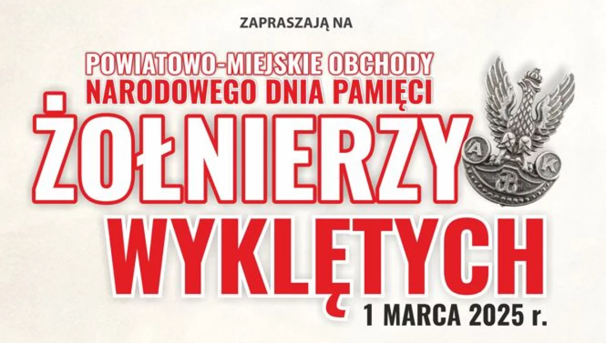 Zapraszamy na wydarzenia związane z Narodowym Dniem Pamięci Żołnierzy Wyklętych