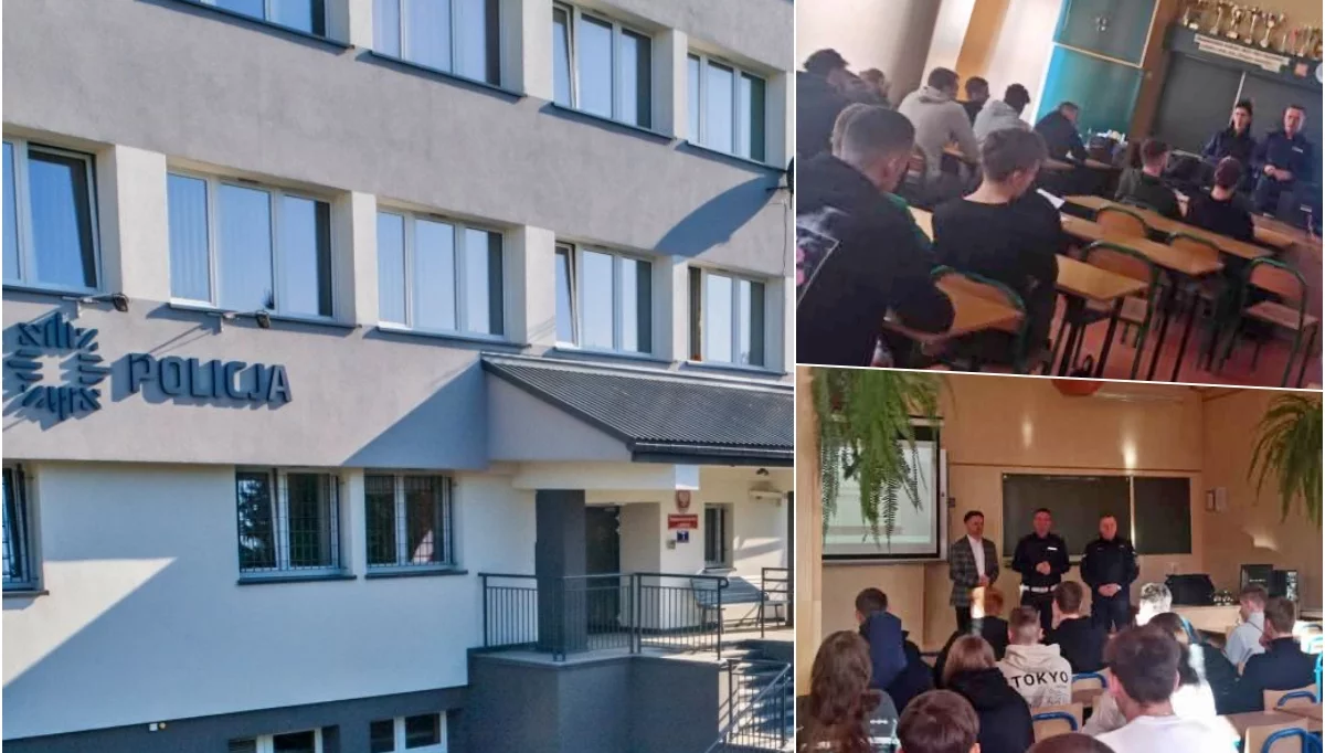 Limanowscy policjanci spotkali się z maturzystami ZSTiO