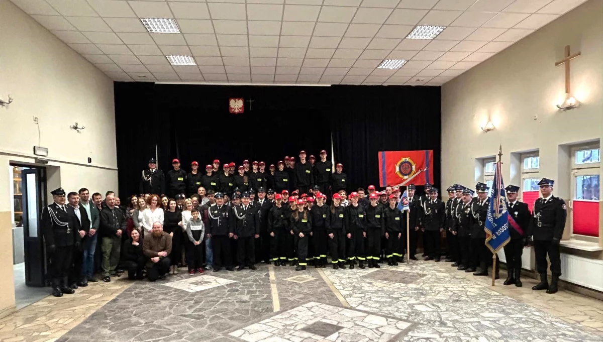 Ślubowanie Młodzieżowej Drużyny Pożarniczej w OSP Łososina Górna