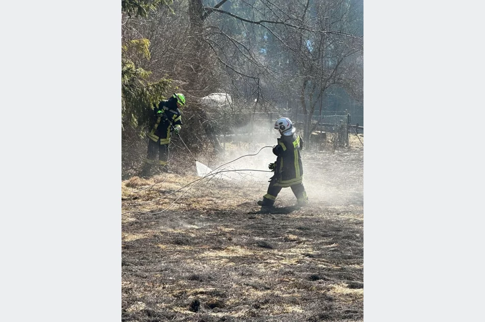 Zaczynają się pożary traw. Interweniowali strażacy - zdjęcie 4