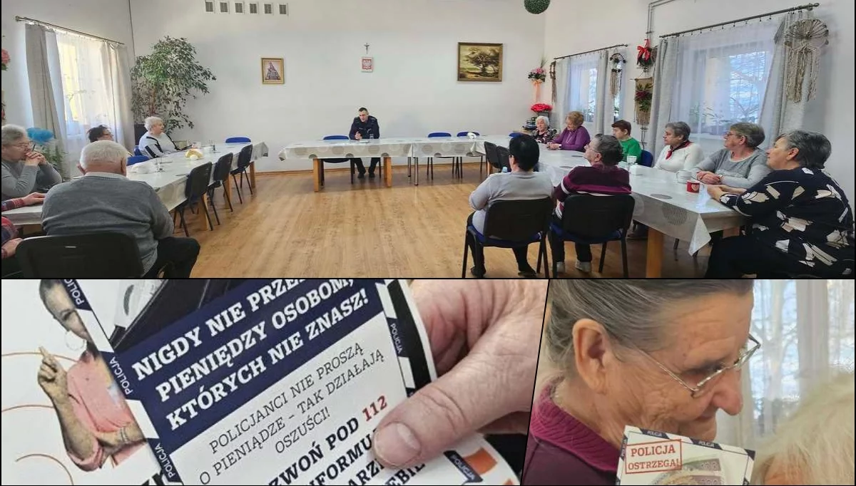 Spotkanie z seniorami/fot.: Policja Limanowa