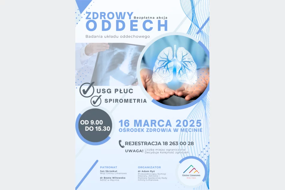 Bezpłatna spirometria i USG płuc - zapisy trwają - zdjęcie 2