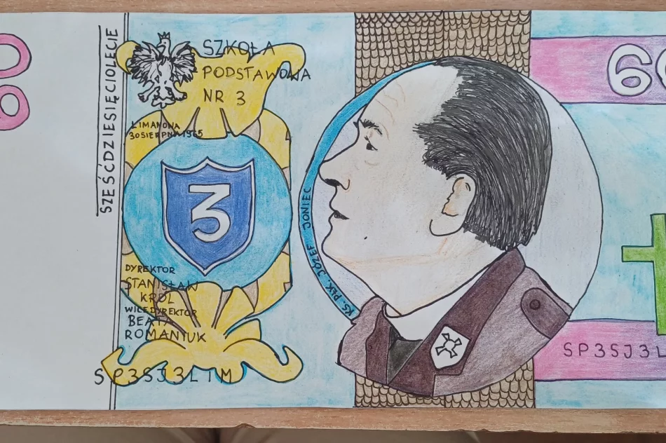Podsumowanie konkursu “Okolicznościowy banknot 60-cio złotowy” w SP nr 3 - zdjęcie 10
