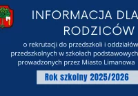 Informacja dot. rekrutacji do przedszkoli i oddziałów przedszkolnych w szkołach podstawowych na rok szkolny 2025/2026 - zdjęcie główne