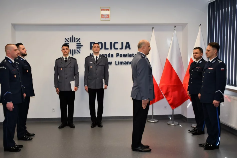 ​Nowi sierżanci w limanowskiej policji - zdjęcie 4