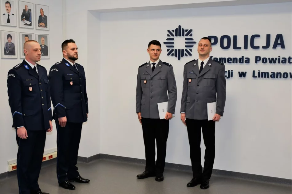 ​Nowi sierżanci w limanowskiej policji - zdjęcie 5