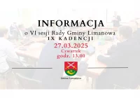 Informacja o VI sesji Rady Gminy Limanowa IX kadencji - zdjęcie główne