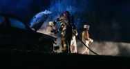 Pożar samochodu na DK28 - nikt nie został ranny - zdjęcie 2