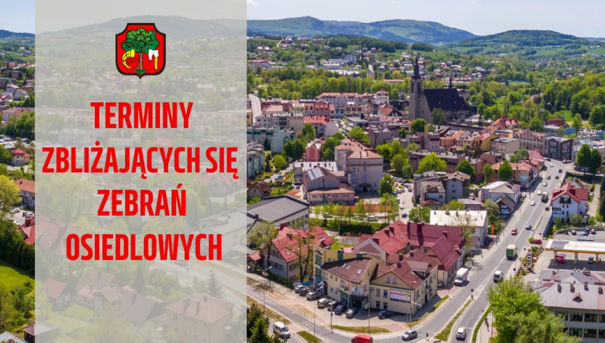 Harmonogram zbliżających się zebrań osiedlowych