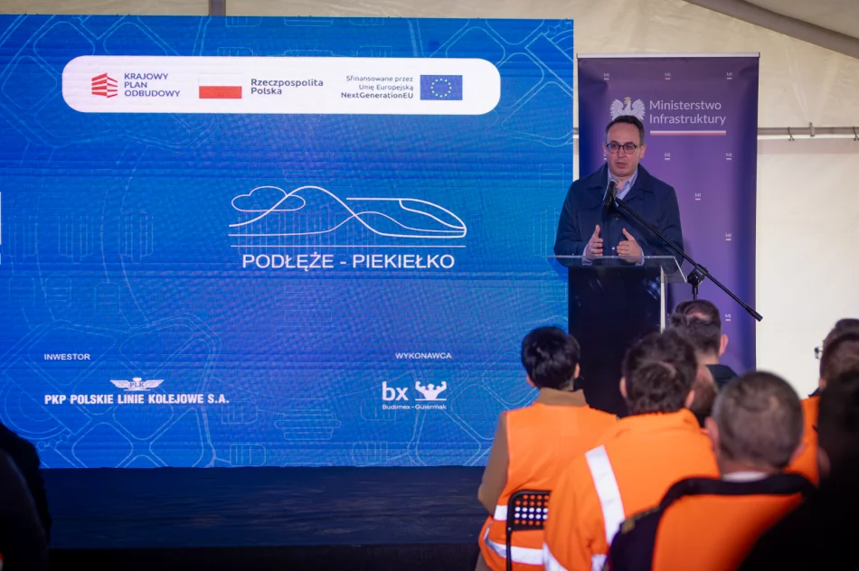 Podłęże-Piekiełko: rozpoczęcie drążenia tunelu pod Pisarzową - zdjęcie 2