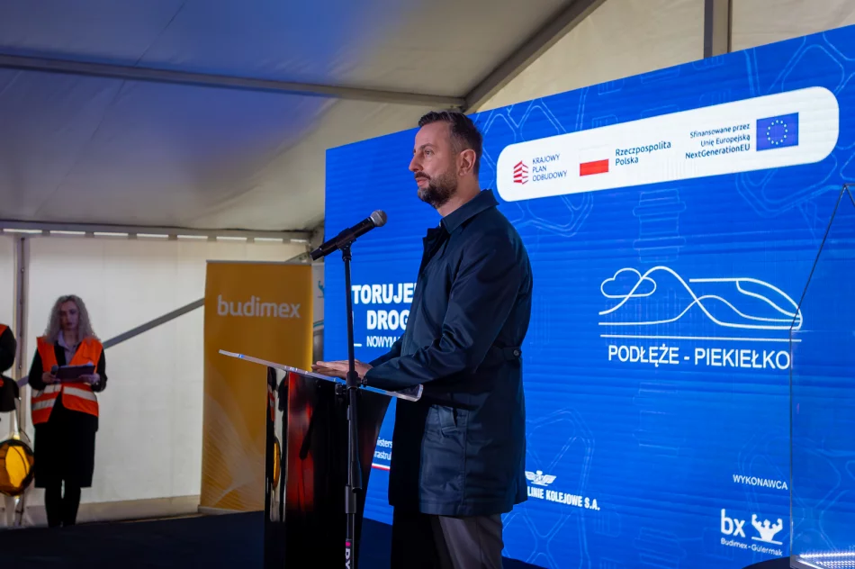 Podłęże-Piekiełko: rozpoczęcie drążenia tunelu pod Pisarzową - zdjęcie 13