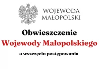 Obwieszczenie Wojewody Małopolskiego o wszczęciu postępowania - zdjęcie główne