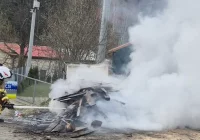 Na osiedlu romskim płonęły elektrośmieci - zdjęcie główne