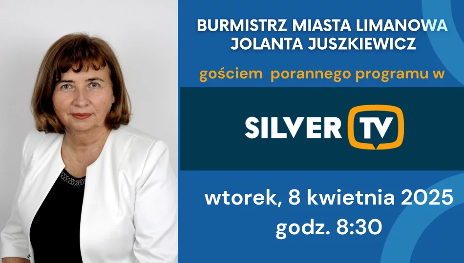 Wtorkowy odcinek “Na Dobry Dzień” w SILVER.TV z udziałem Burmistrz Miasta Limanowa Jolanty Juszkiewicz - zdjęcie 1