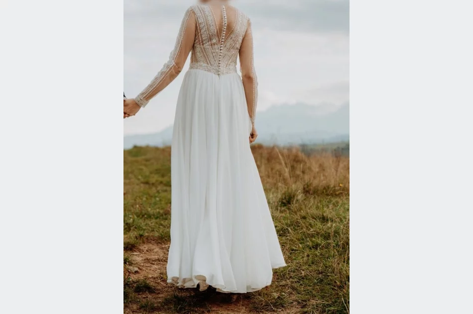 Sprzedam suknię ślubną - zdjęcie 2