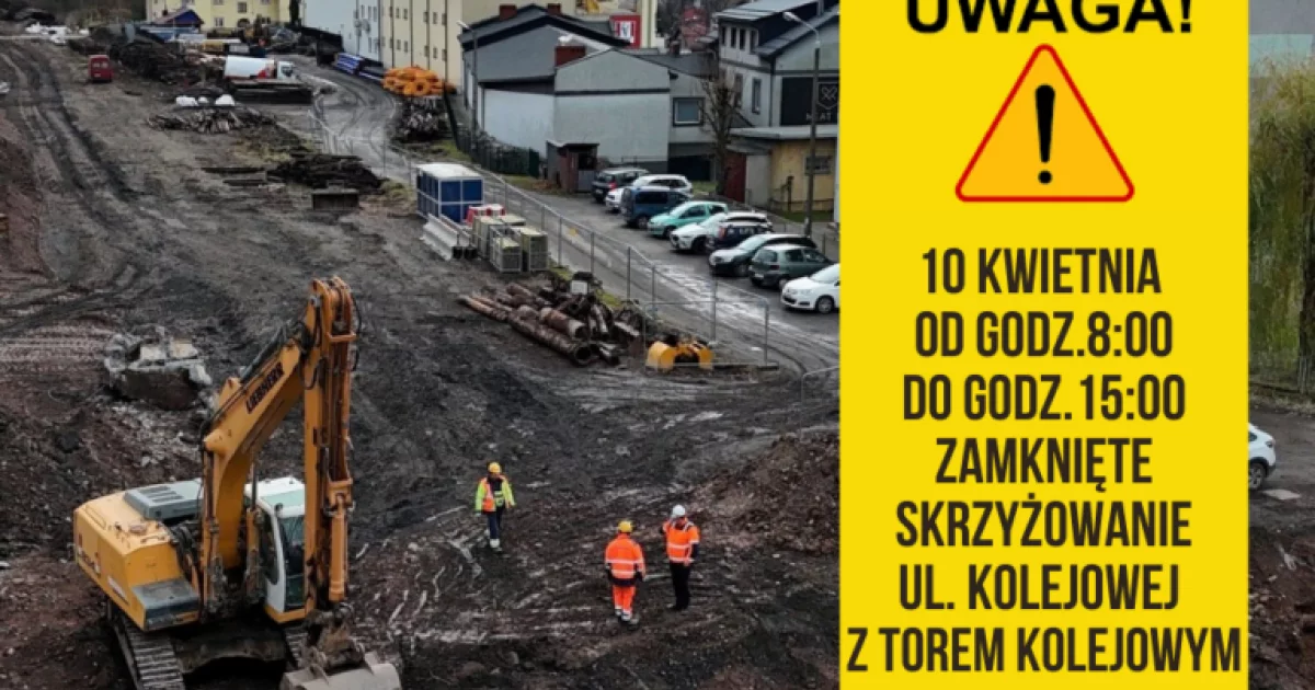 Przejazd kolejowy zostanie zamknięty - utrudnienia