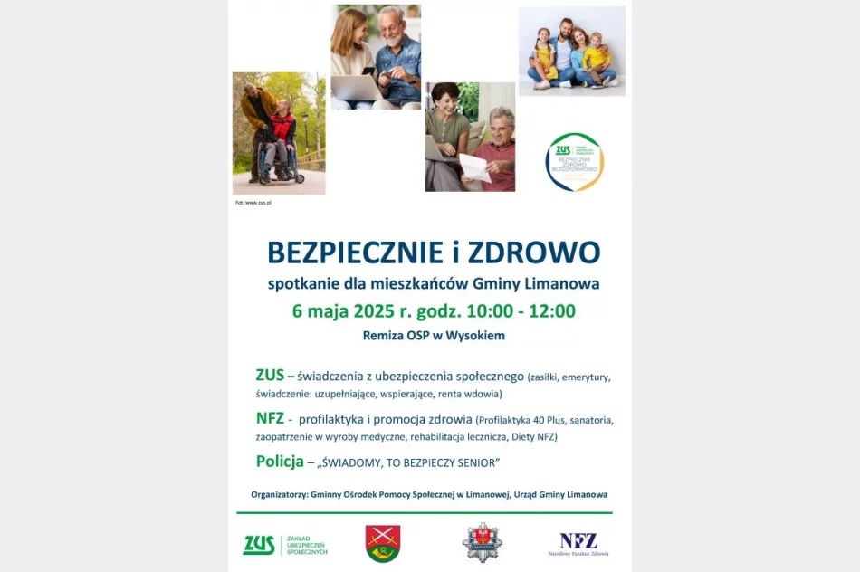 „Bezpiecznie i Zdrowo” w Remizie Ochotniczej Straży Pożarnej w Wysokiem - zaproszenie - zdjęcie 2
