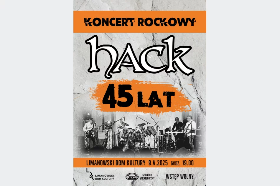 Zespół HACK już 9 maja w Limanowskim Domu Kultury - zdjęcie 2