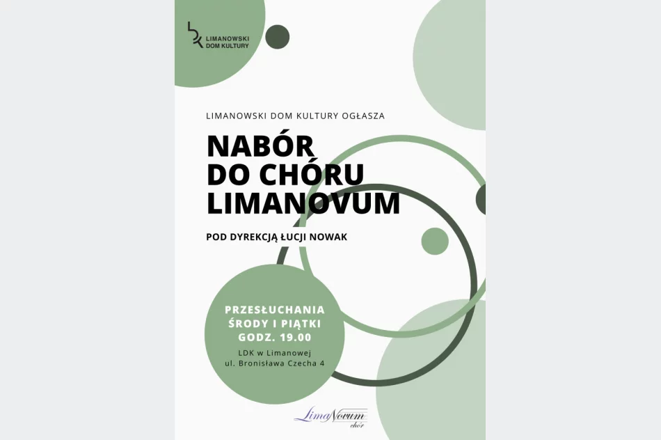 Chór Limanovum ogłasza nabór! - zdjęcie 2