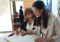 Delegacja z wizytą w partnerskim mieście  - zdjęcie główne