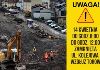 14 kwietnia w godz. 8:00-12:00 zamknięta ul. Kolejowa wzdłuż torów - zdjęcie główne