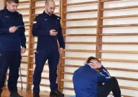 Test sprawnościowy uczniów klasy policyjnej - zdjęcie główne