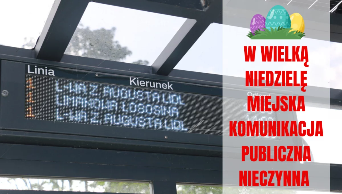 W Wielką Niedzielę miejska komunikacja publiczna będzie nieczynna