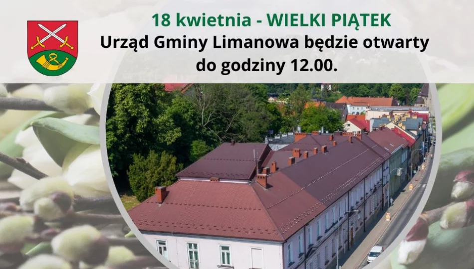 Skrócony czas pracy urzędu - 18 kwietnia - zdjęcie 1