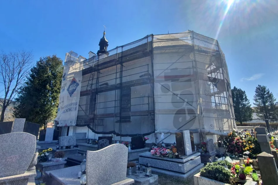 Remont kaplicy Marsów na limanowskim cmentarzu - zdjęcie 3