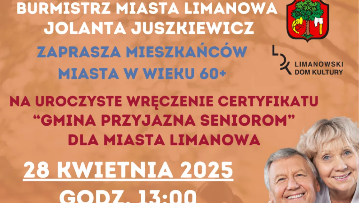 28 kwietnia seniorzy otrzymają Ogólnopolskie Karty Seniora, wybrzmią piosenki Anny German w wykonaniu Sylwii Zelek
