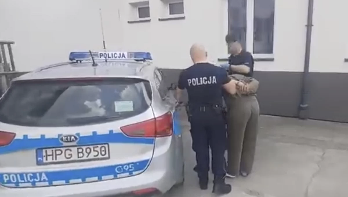 Zatrzymany sprawca wypadku/fot.: KPP LImanowa