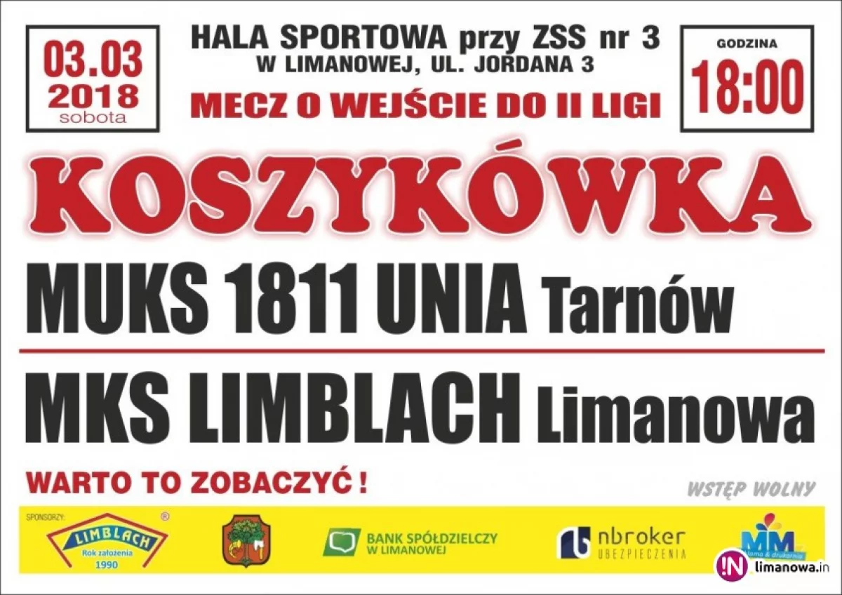 W sobotę Limblach gra u siebie ostatni mecz w sezonie. Stawką drugie miejsce w lidze