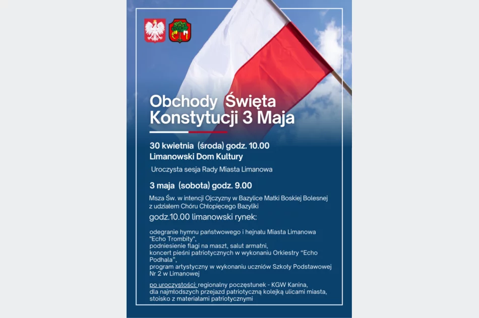 Limanowa uczci rocznicę Konstytucji 3 Maja - zdjęcie 2