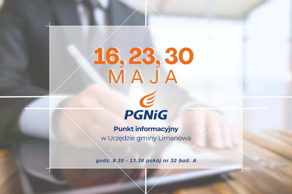 Dyżury doradcy PGNiG w MAJU 2025 - zdjęcie 2