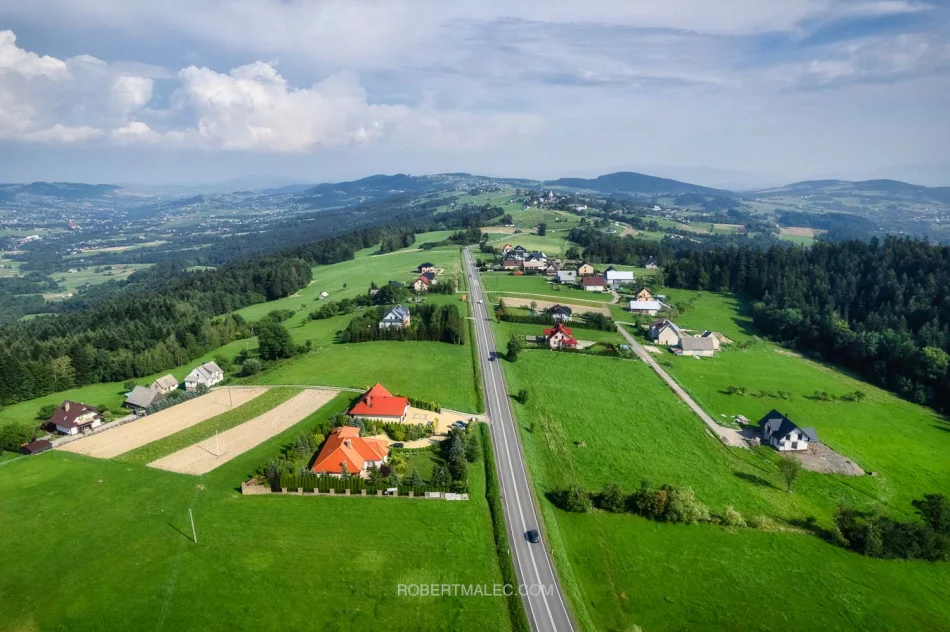 Fotografia działek z drona – prezentacja terenów i gruntów | Nowy Sącz i okolice - zdjęcie 1