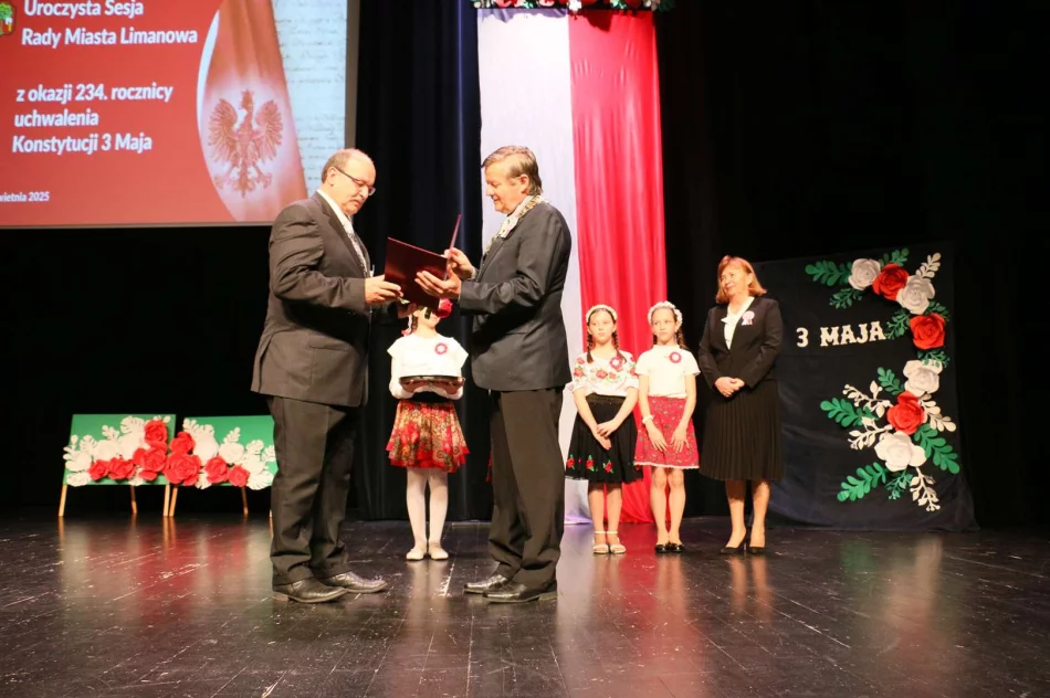 14. uroczysta sesja Rady Miasta Limanowa z okazji uchwalenia Konstytucji 3 Maja! - zdjęcie 17