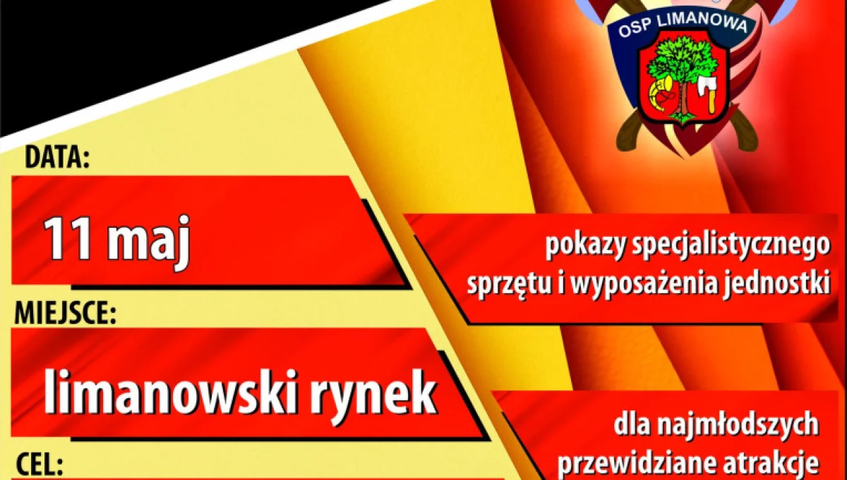 11 maja na limanowskim rynku odbędzie się zbiórka środków finansowych dla OSP Limanowa