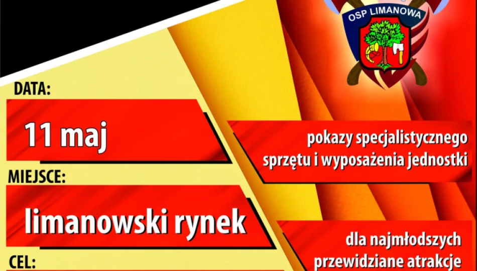 11 maja na limanowskim rynku odbędzie się zbiórka środków finansowych dla OSP Limanowa - zdjęcie 1