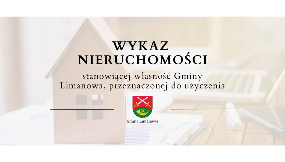 Wykaz nieruchomości stanowiącej własność Gminy Limanowa, przeznaczonej do użyczenia - Rupniów - zdjęcie 1