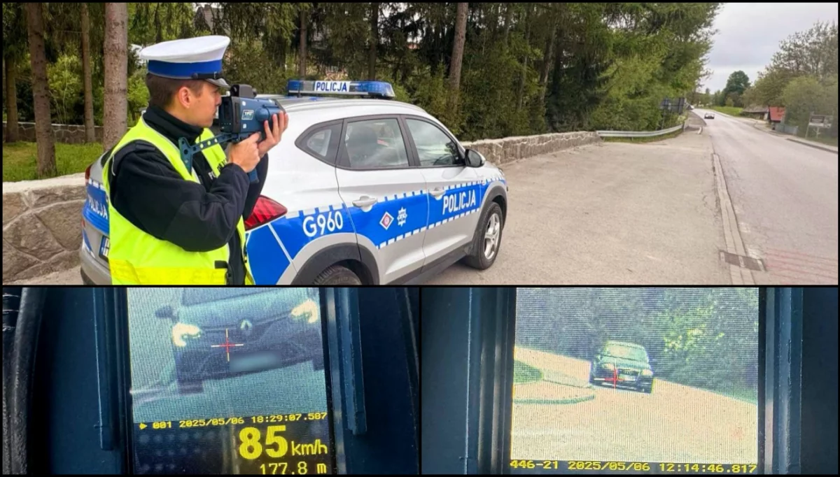 Akcja "Prędkość" w powiecie limanowskim/fot.: KPP Limanowa