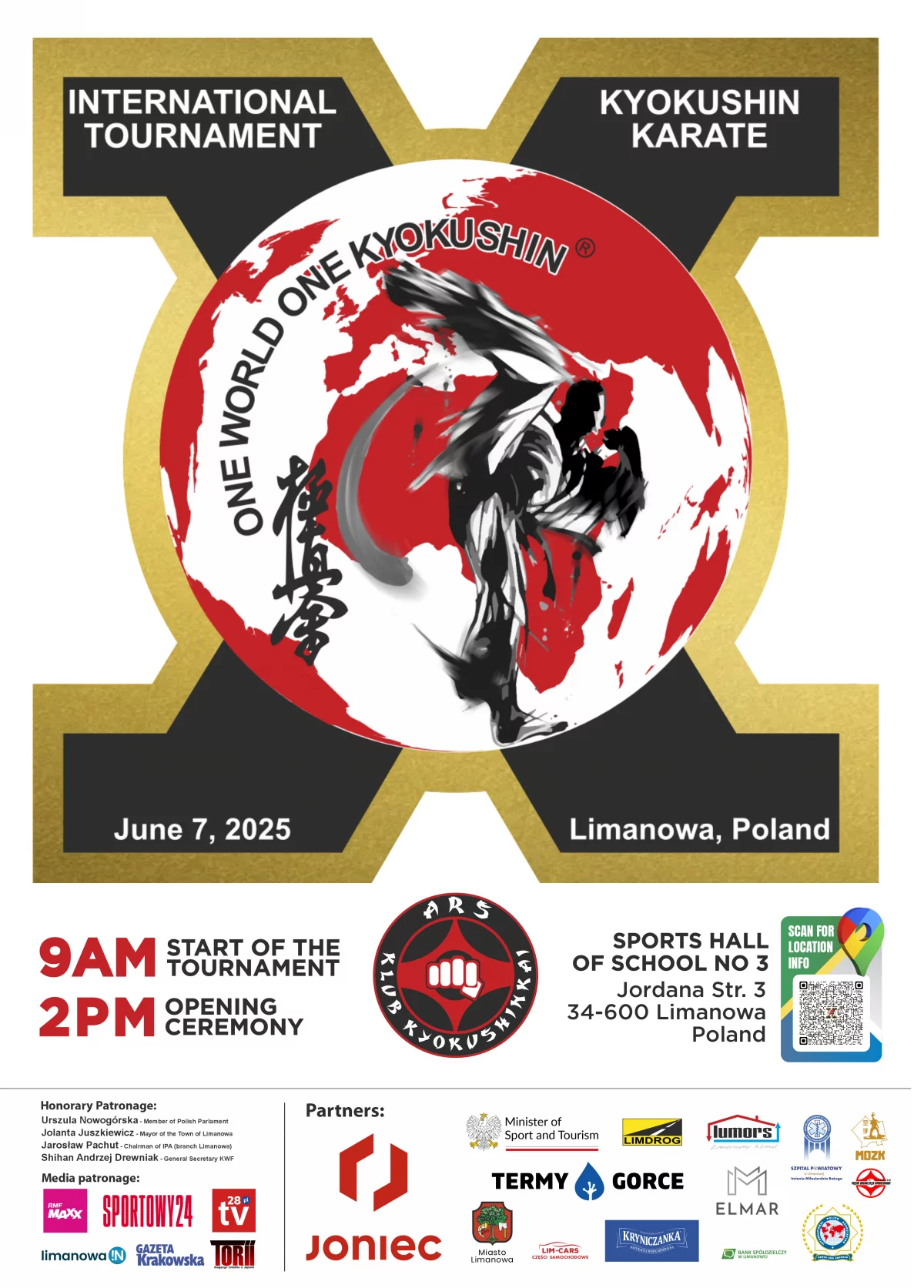 Jubileuszowy turniej ONE WORLD ONE KYOKUSHIN już 7 czerwca w Limanowej