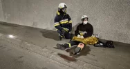 Ćwiczenia służb ratowniczych w tunelu (ZDJĘCIA) - zdjęcie 2