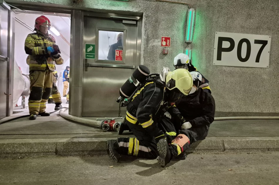 Ćwiczenia służb ratowniczych w tunelu (ZDJĘCIA) - zdjęcie 4