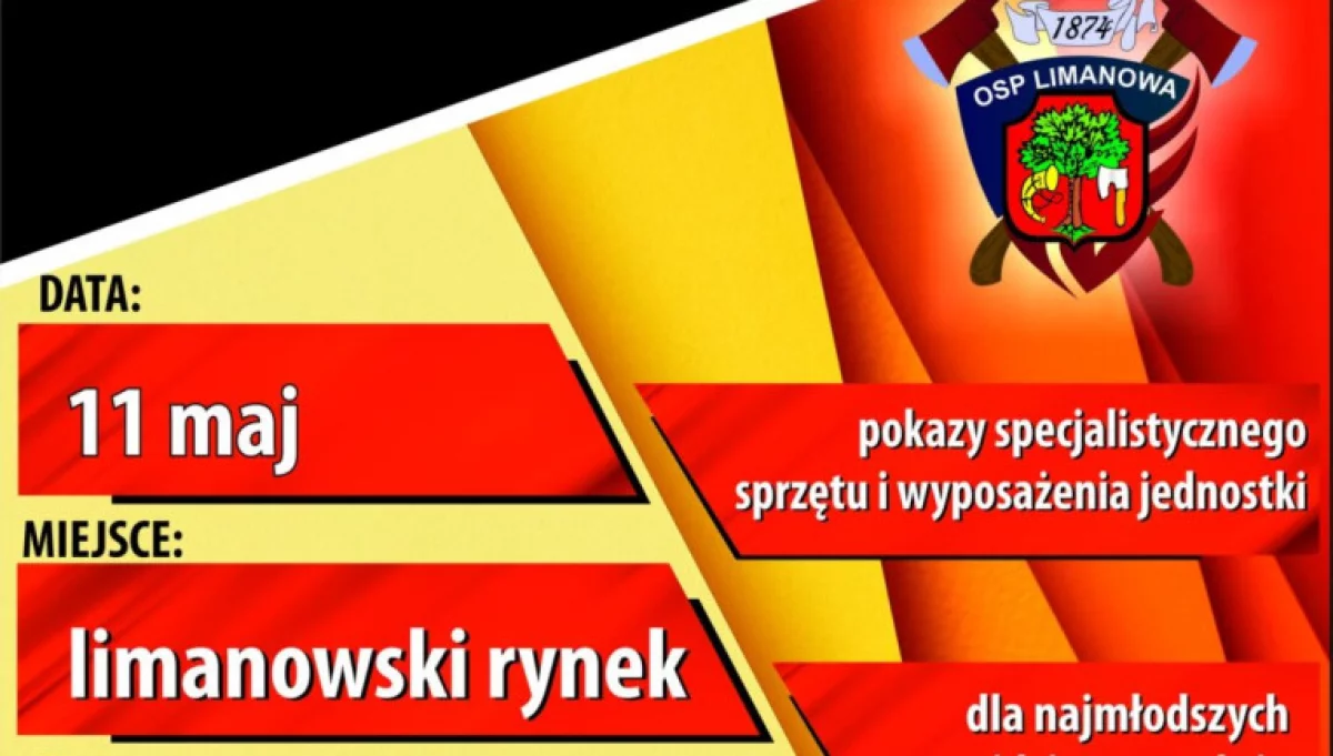 W niedzielę 11 maja na limanowskim rynku odbędzie się zbiórka środków finansowych dla OSP Limanowa