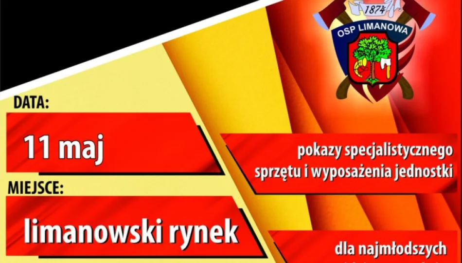 W niedzielę 11 maja na limanowskim rynku odbędzie się zbiórka środków finansowych dla OSP Limanowa - zdjęcie 1