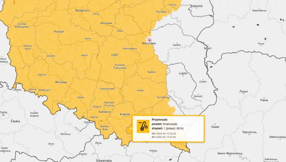 Możliwe przymrozki w powiecie limanowskim - zdjęcie 1
