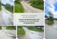 Informacja o sytuacji przy planowanej budowie drogi wewnętrznej do „osiedla za tartakiem” w Mordarce - zdjęcie główne