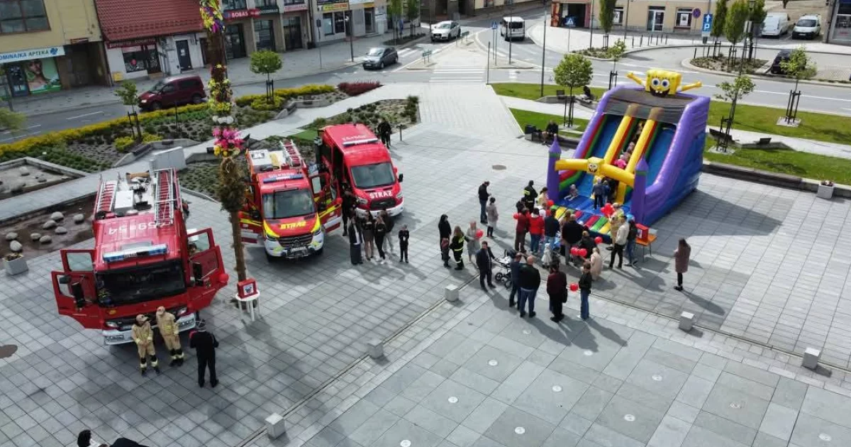 Na limanowskim rynku odbyła się akcja strażacka
