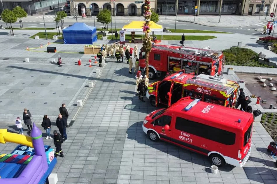 Na limanowskim rynku odbyła się akcja strażacka  - zdjęcie 14