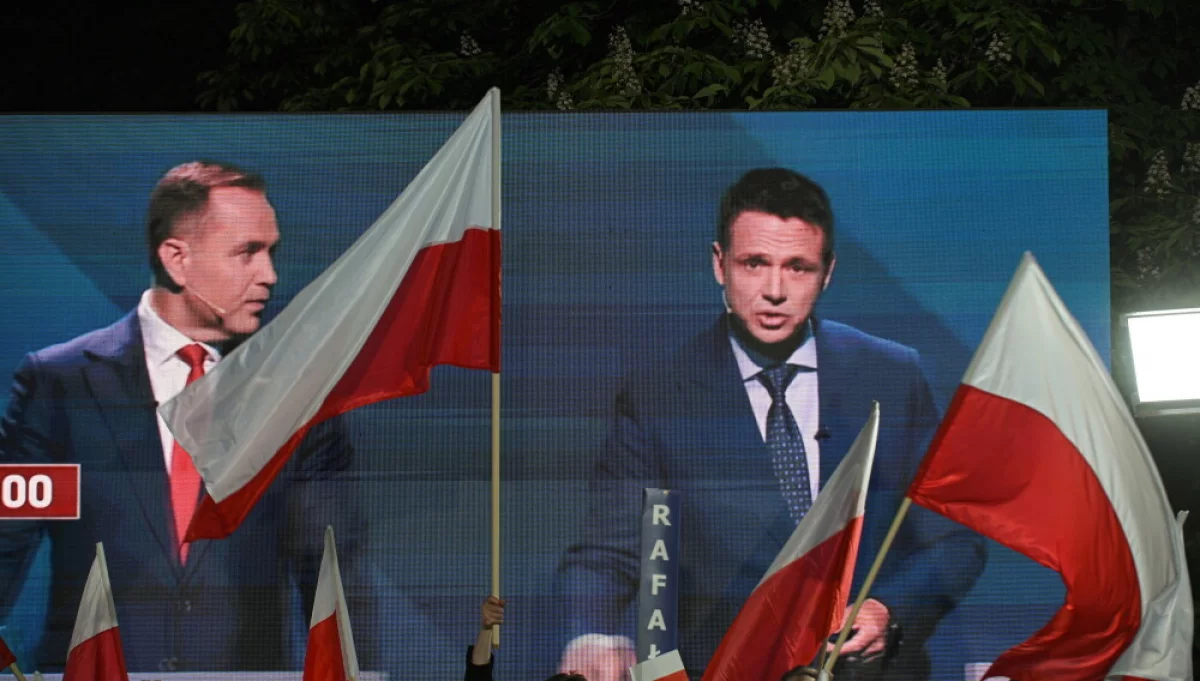 Trzaskowski - 33,7 proc., Nawrocki - 21,6 proc., Mentzen - 11,8 proc.